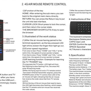 Безжична клавиатура, въздушна мишка и дистанционно 3 в 1, Модел MX3, за SMART телевизор или ANDROID TV BOX - Image 7