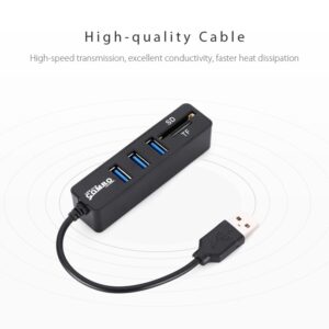 Високоскоростен Combo 5 портов USB 2.0 Hub и Card Reader - Image 3
