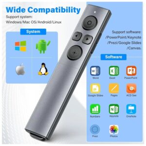 Лазерна безжична показалка за презентации и лекции 1Tech Lg-12, Кликер, 2 в 1 - Image 4