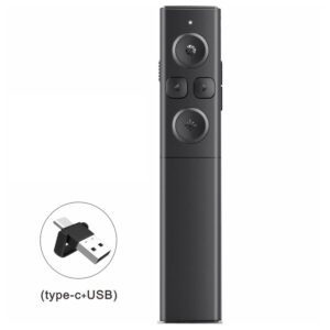 Лазерна безжична показалка за презентации и лекции 1Tech Lg-12, Кликер, 2 в 1 - Image 1