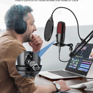 Студио микрофон Trusiner ME3, Сензор за заглушаване, Метално рамо, За запис, Излъчване на живо - Image 10