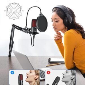 Студио микрофон Trusiner ME3, Сензор за заглушаване, Метално рамо, За запис, Излъчване на живо - Image 11