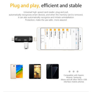USB хъб и Card Reader Combo 5, 5 в 1, Type C, Usb, Micro Usb, Tf, SD - Image 6