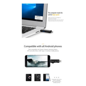 USB хъб и Card Reader Combo 5, 5 в 1, Type C, Usb, Micro Usb, Tf, SD - Image 8