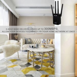 Усилвател за Wi-Fi мрежа PIX-LINK, Модел LV-WR16, 300mbps, 2 LAN Port, Повторител, Рипийтър, Ретранслатор, 4 антени, Черен - Image 7