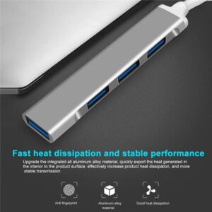 Високоскоростен USB Type C Хъб Combo 4TC, 4 USB порта, USB 3.0 - Image 6